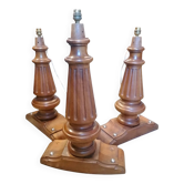 Set of 3 lamp bases in piano feet - Louis XVI style