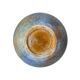 Studio ceramic vase from France circa 1960, blue-brown marbled, signed, 24 cm.