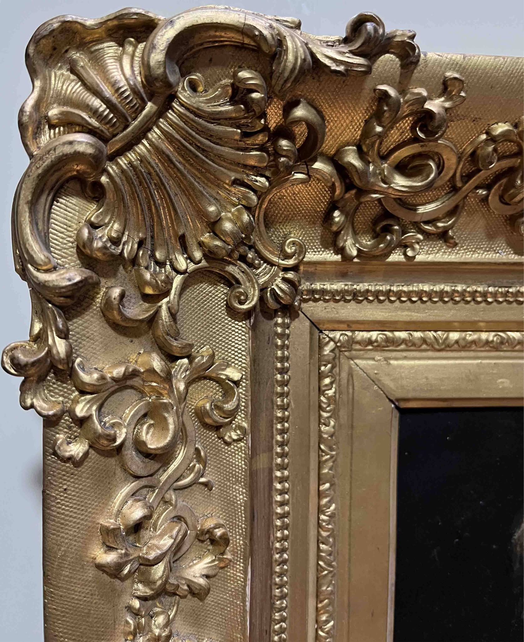 Tableau HSP circa 1900 Portrait Art Nouveau "Woman with the Letter" + frame