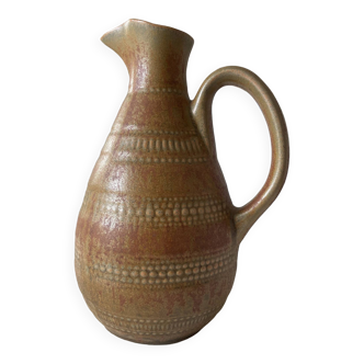 Digoin Sarreguemines ceramic pitcher 1950