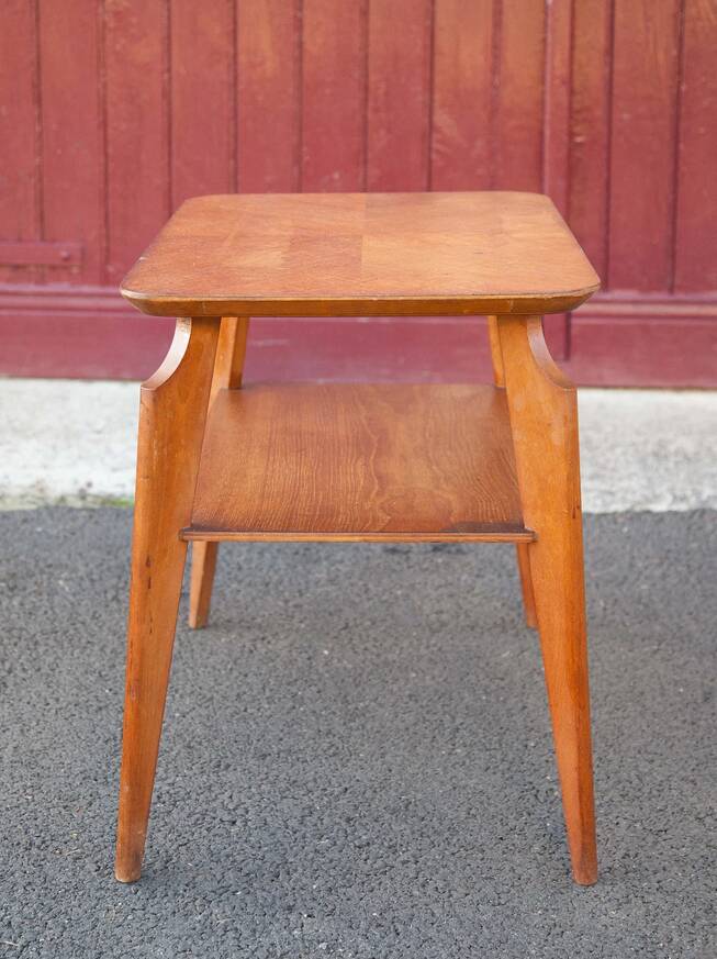 Vintage table, coffee table, wooden table, Scandinavian style table, modernist, minimalist, decoration