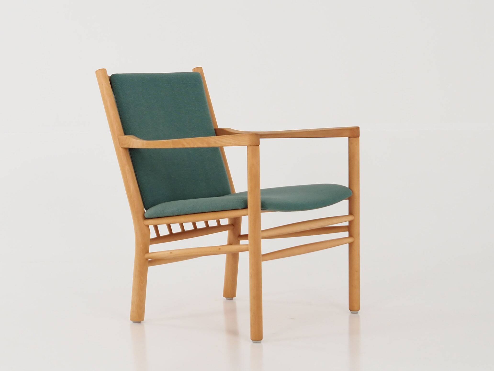 Beech armchair, Danish design, 1970s, designer: Erik Ole Jørgensen, manufacture: Tarm Stole & Møbelf