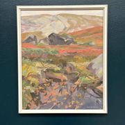 Original Mid Century Swedish Oil On Panel – “Woodland” By Nils Moden – Dated 1984 – Vintage & Framed