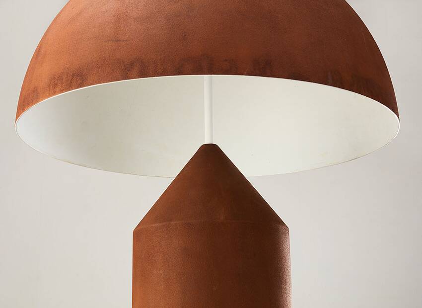 Rare lampe de table Atollo 1ère édition par Vico Magistretti pour Oluce Italie 1977