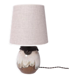 Lampe de style Art Déco en grès émaillé. Keramis