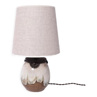 Lampe de style Art Déco en grès émaillé. Keramis