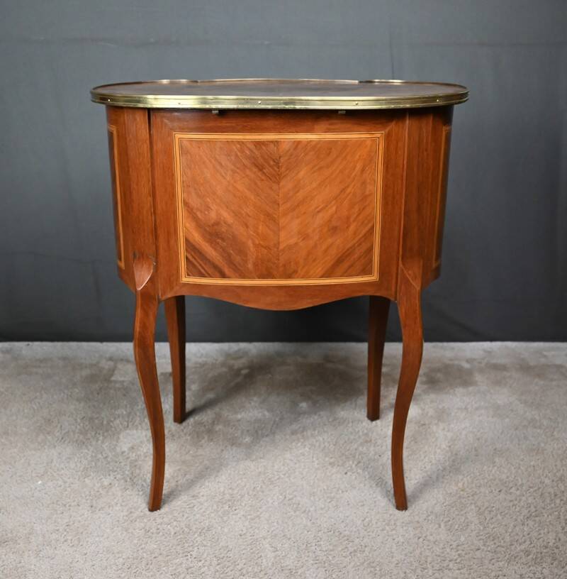 Petite Commode Coiffeuse en Acajou, style Transition – 1940