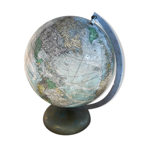 Ancien globe terrestre mappemonde