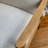 Vintage 70s boucle armchair