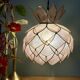 Vintage pink mother-of-pearl pendant light