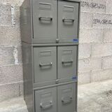 Trade furniture Modular Archiving cabinet 8 drawers metal filing cabinet Industrial 1960s
