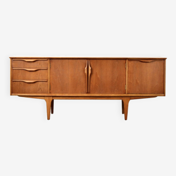 Buffet Jentique du milieu du siècle / Long John en teck. Style vintage moderne/rétro/danois.