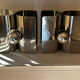 Pair of Harvey Guzzini wall lights Italy - Chrome Metal - Space Age year