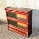 Mahogany glass-fronted bookcase THE GLOBE WERNICKE LONDON 1900, a piece of furniture