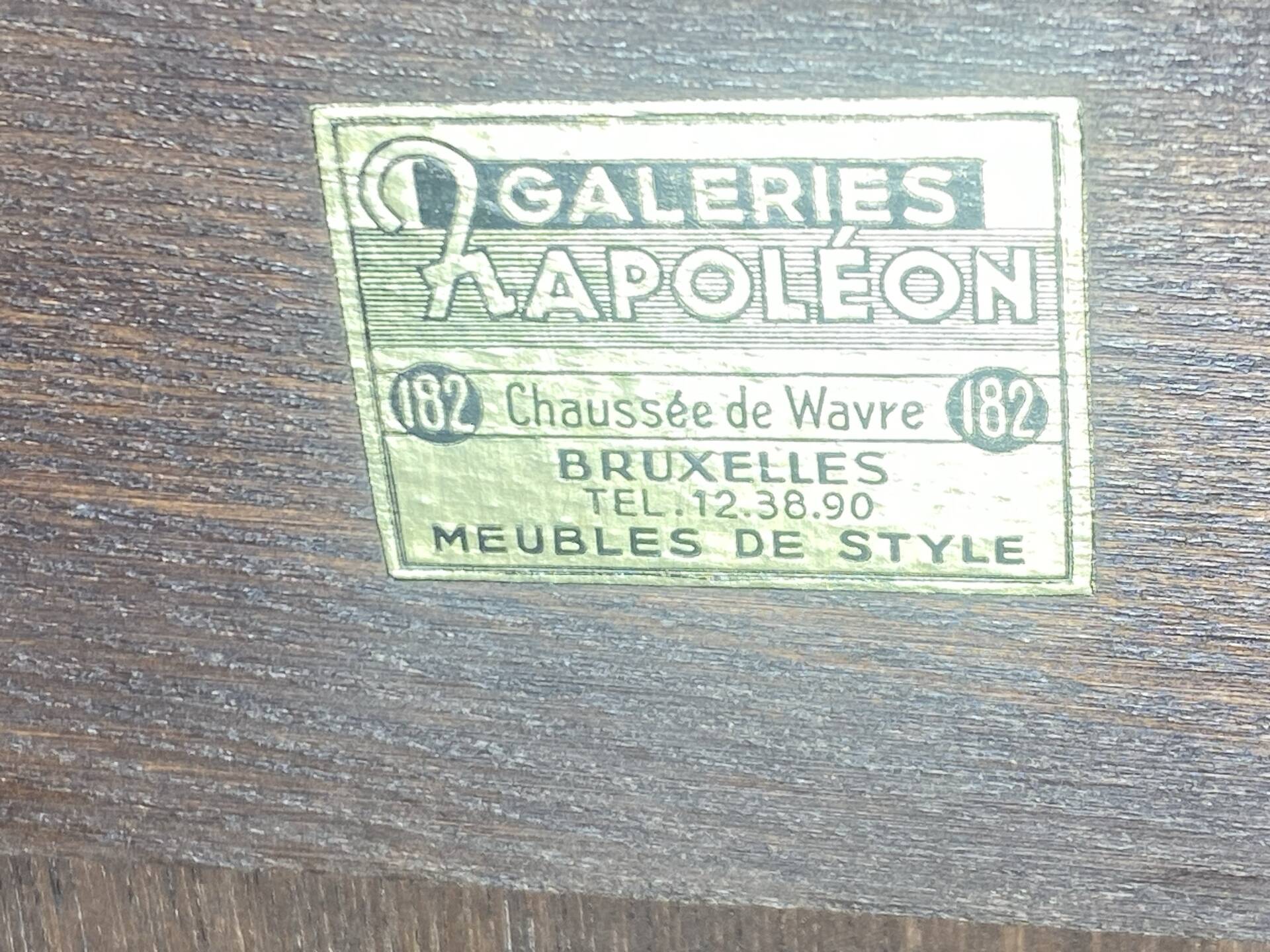 Bureau Secrétaire en Chêne Massif Sculpté