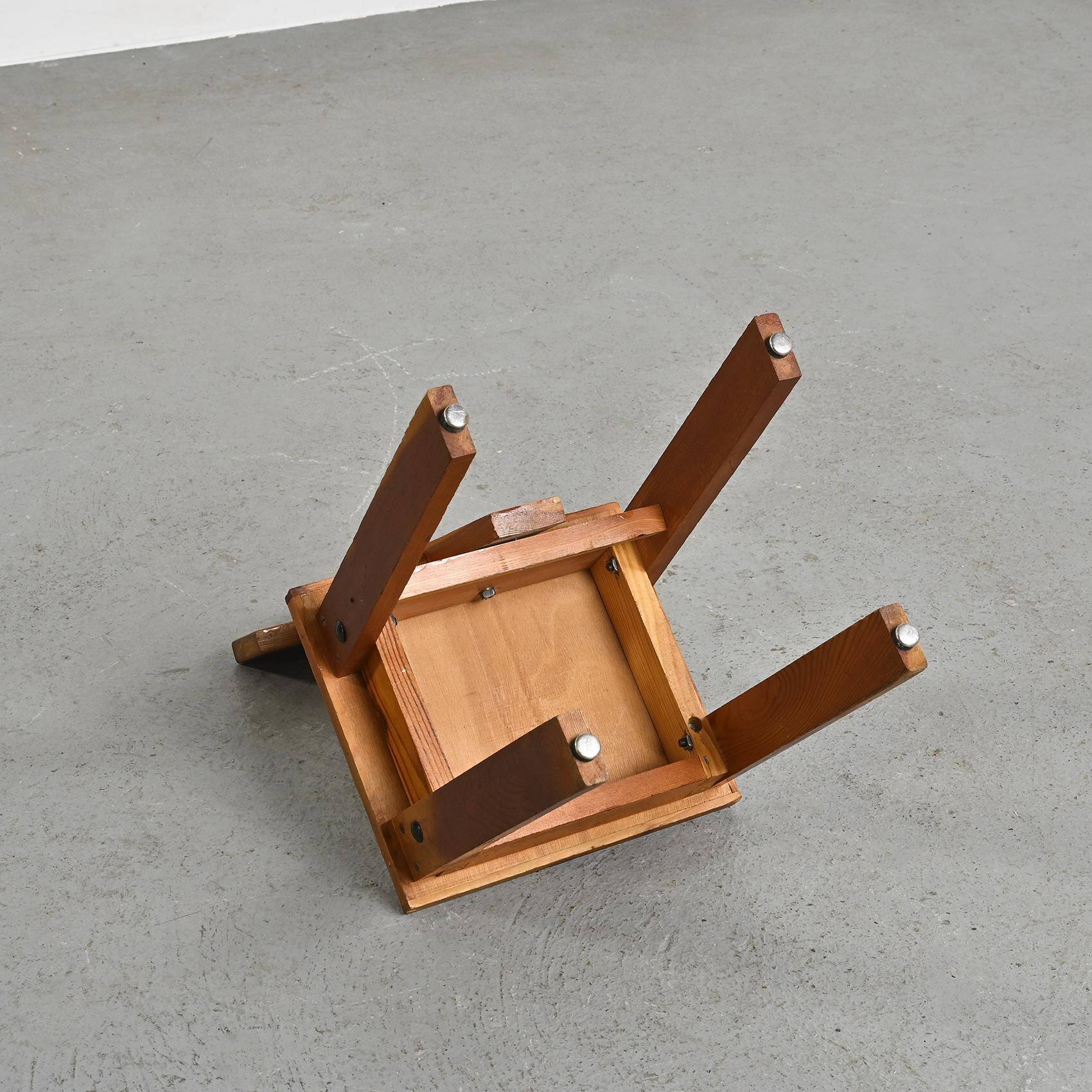 Set of four mountain chairs, La Plagne circa 1970