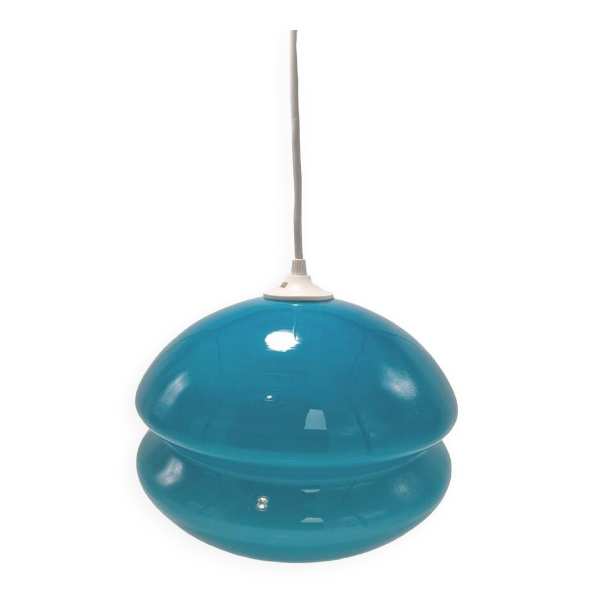 Blue vintage pendant light