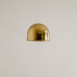 Pair of Swedish Brass Ceiling Pendant Lamps by Eje Ahlgren Bergboms, 1960s