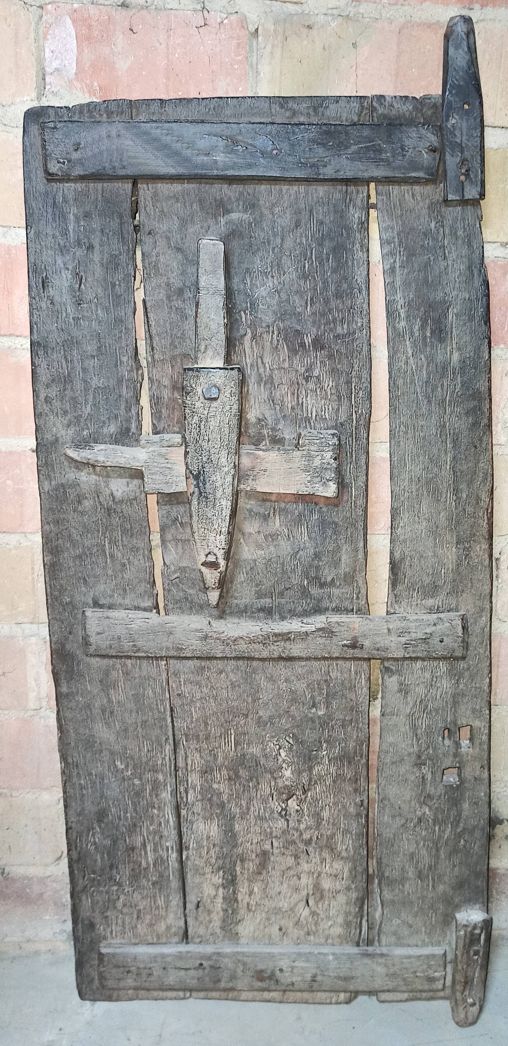 Old wooden door