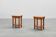 Set of 2 vintage nightstands in solid oak, France ca. 1960