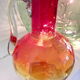Pichet en verre coloré