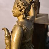 Old bronze clock nineteenth century