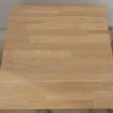Coffee table with beech wood sheathed legs