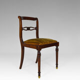 Set of 6 regency style chairs in mahogany, 19th