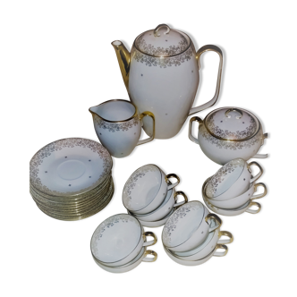 Raynaud Limoges gold coffee/tea service with 27-piece gold