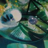 Lithograph camille hilaire bouquet of flowers 121 of 175 certificate