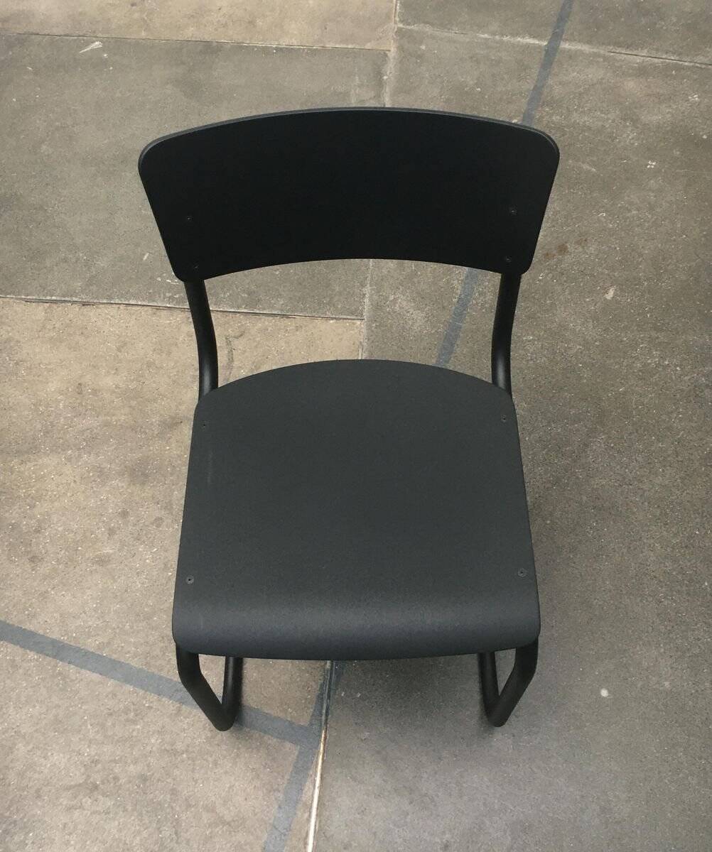 Black Vintage German Cantilever Chair S43 by Mart Stam for Thonet
