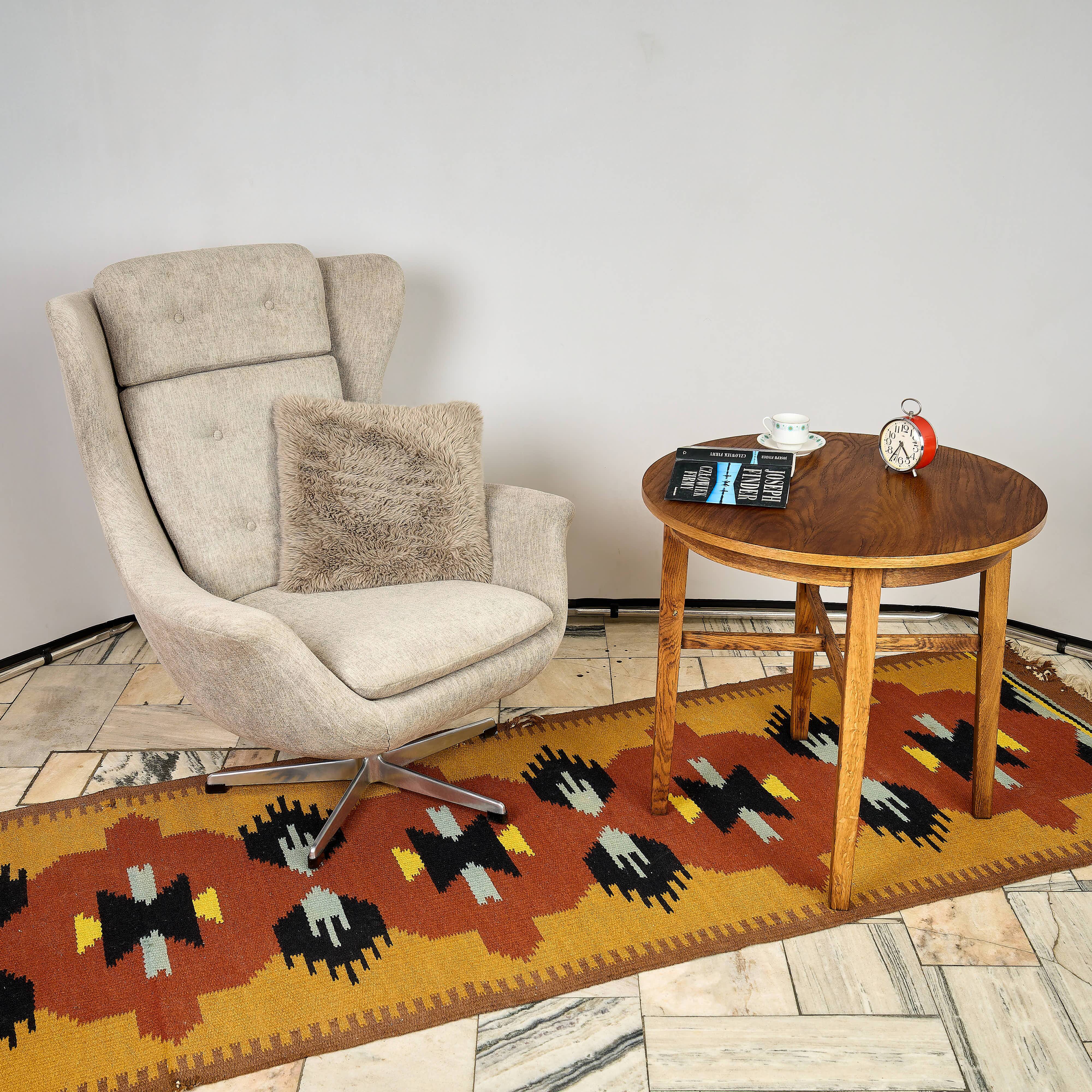 Ushak swivel chair by up zavody 1960s czechoslovakia