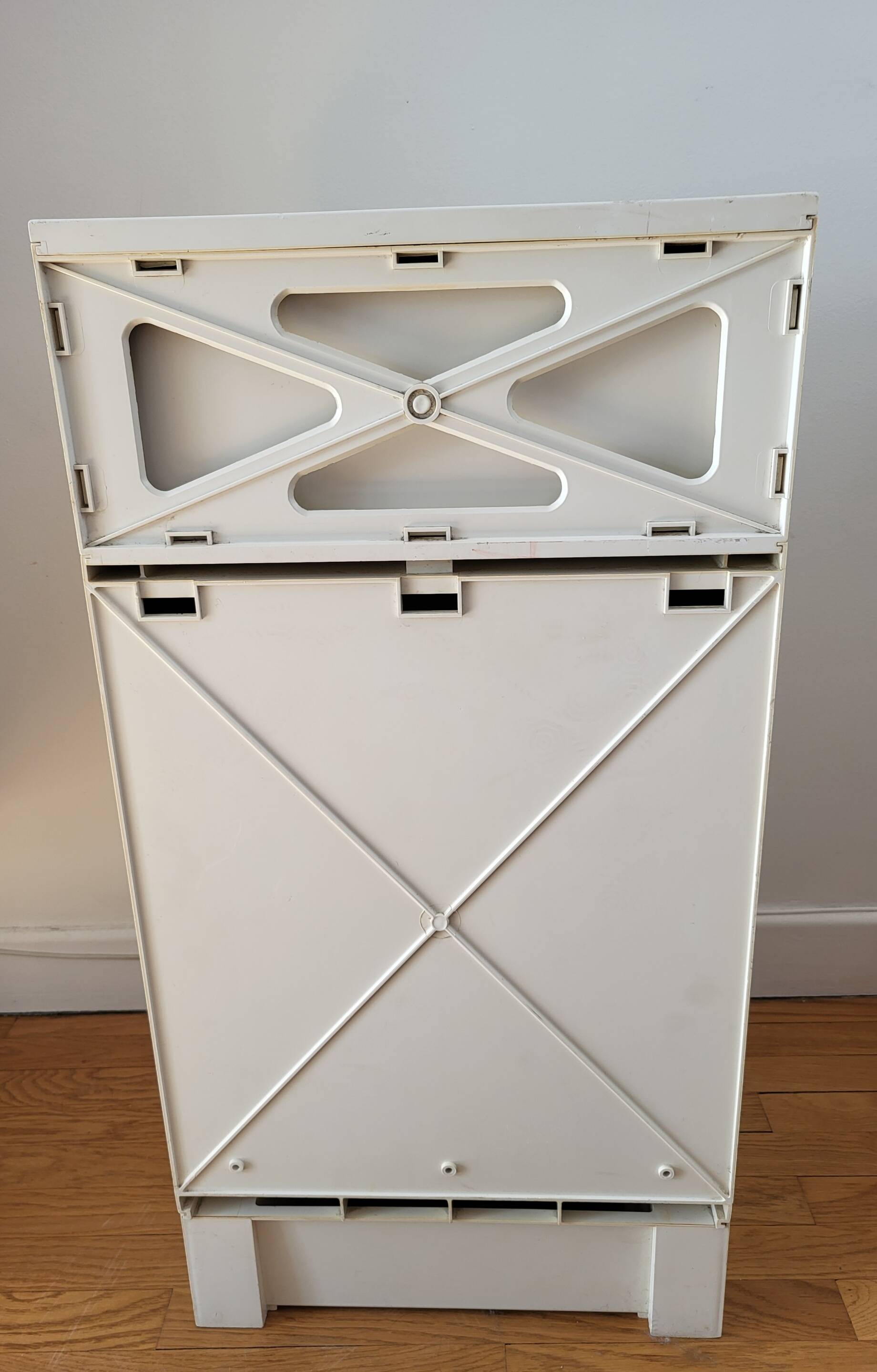 Flair plastic bedside table 1960s Vintage