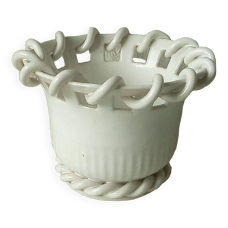 Twisted ceramic vase italy radegonde style
