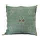 Berber Sabra green cushion in cactus silk