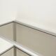Aluminum and glass shelf
