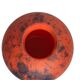 Art Deco, marbled glass round vase by Delatte Nancy circa 1930