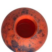 Art Deco, marbled glass round vase by Delatte Nancy circa 1930