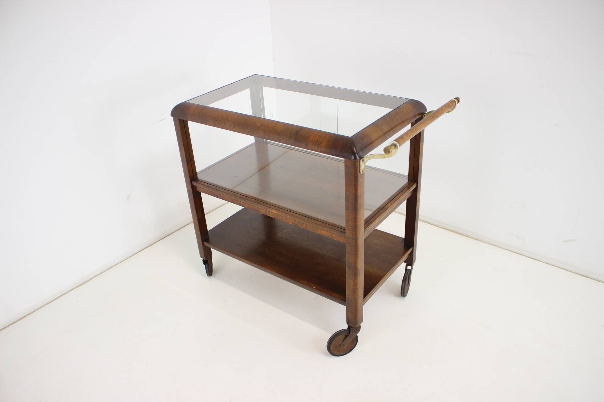 1930s Art Deco Serving Bar/Cart, Czechoslovakia