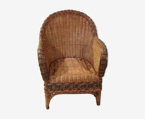 Fauteuil rotin enfant