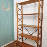 Rattan bookcase shelf