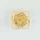 Mid-Century Amber Bubble Glass Ceiling Light by H.Tynell for Limburg, 1970s