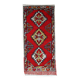 Tapis vintage fait main Yastik turc 48cm x 107cm (1950s)