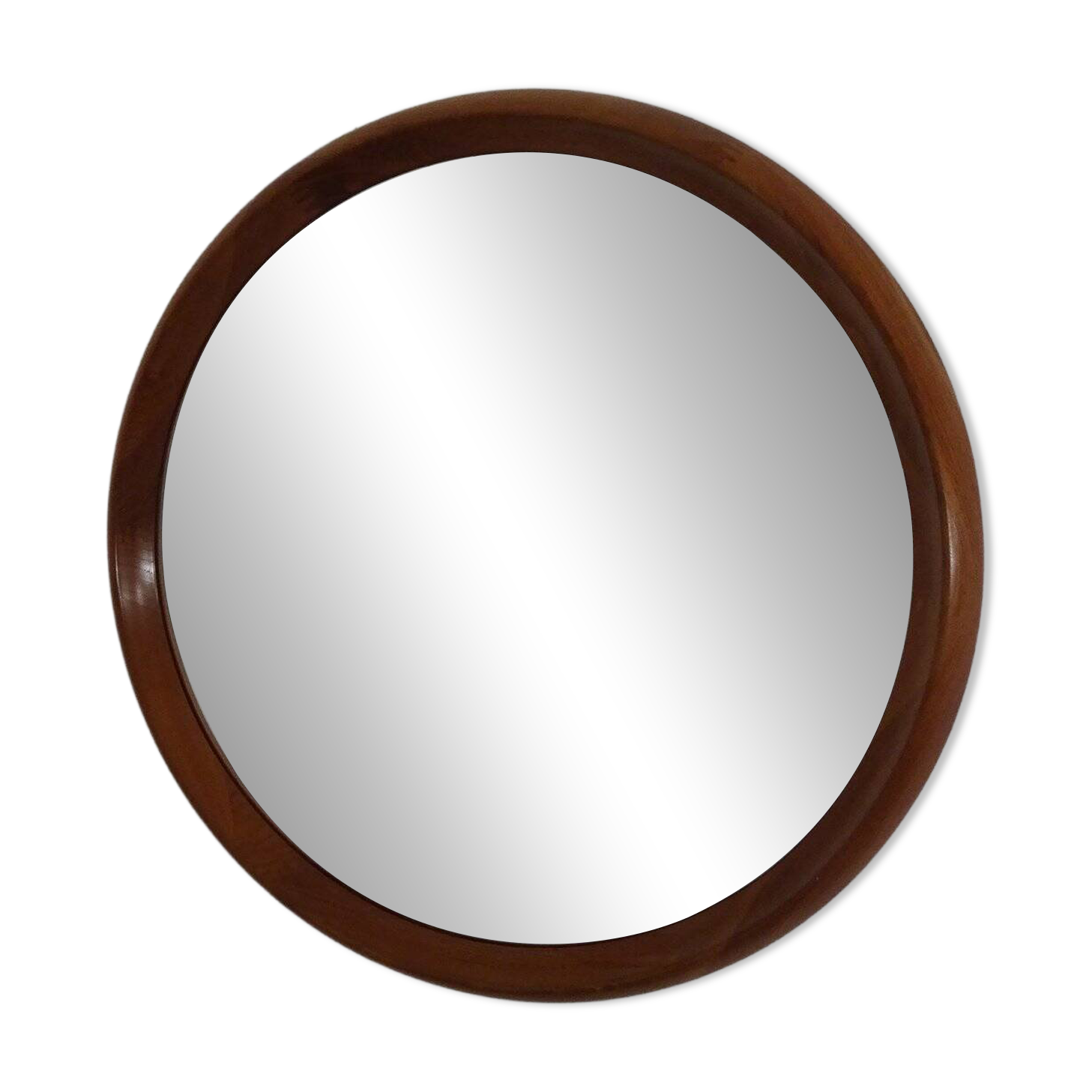 Large teak mirror by Bernhard Pedersen for Viby J. Møbelfabrik, Denmark, 1960s.