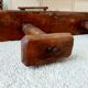 Old wall-mounted coat rack from a stable, folk art.