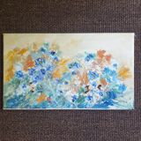 Naive style painting on canvas