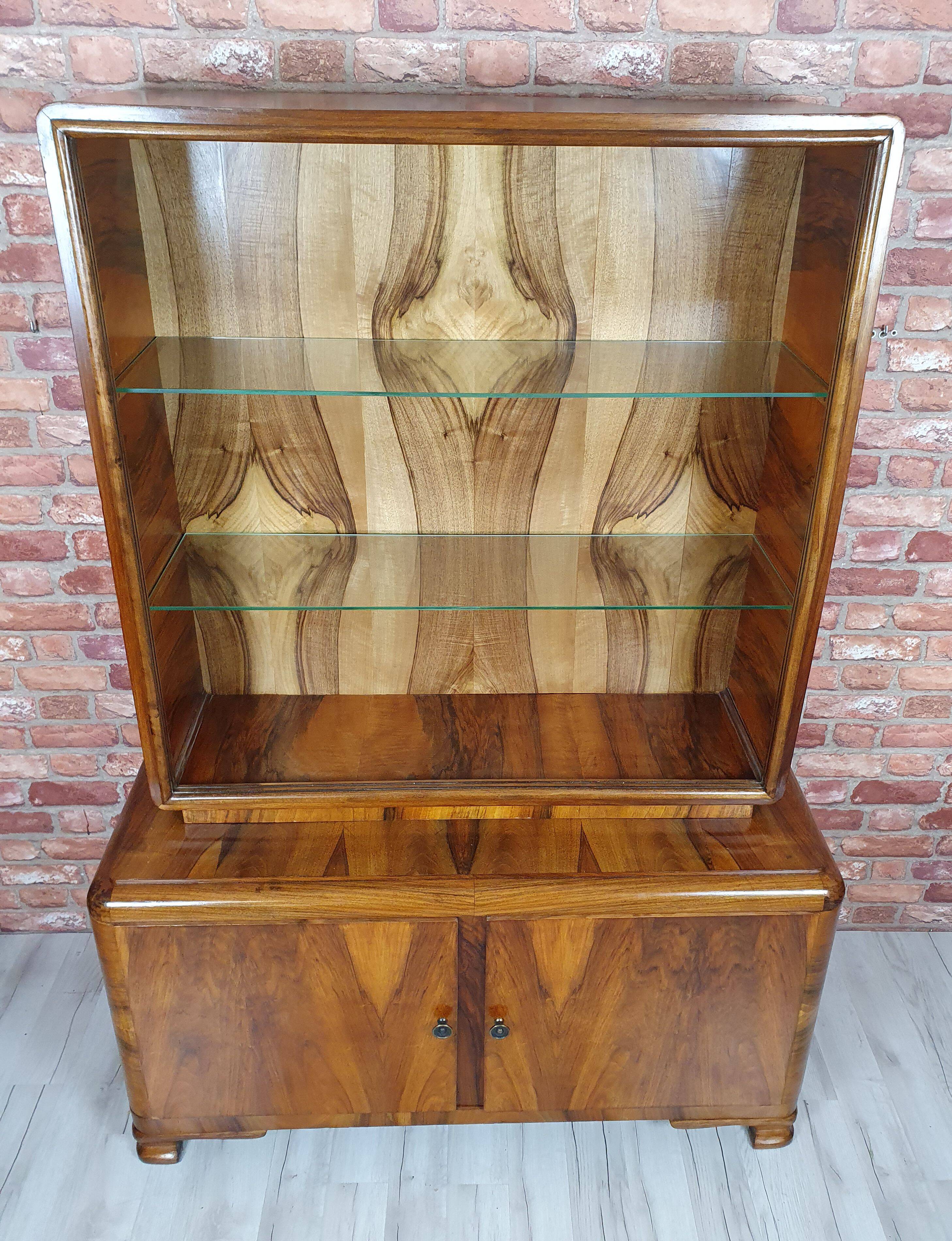 Renovated credenz, art deco display cabinet