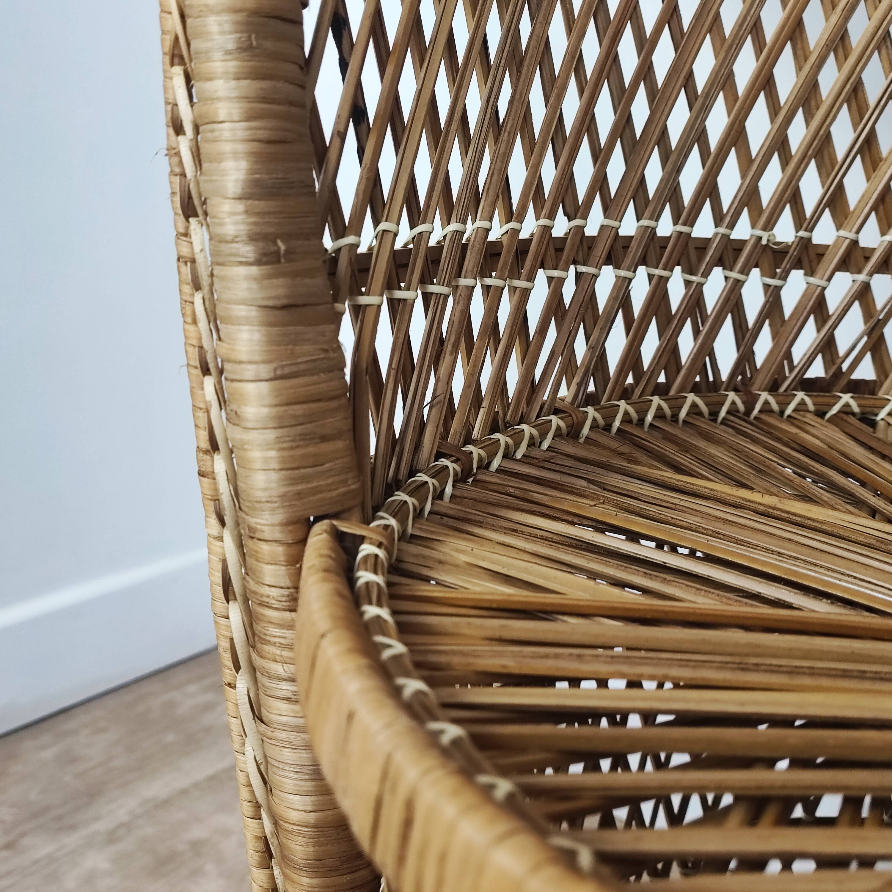 Fauteuil en rotin "Emmanuelle"