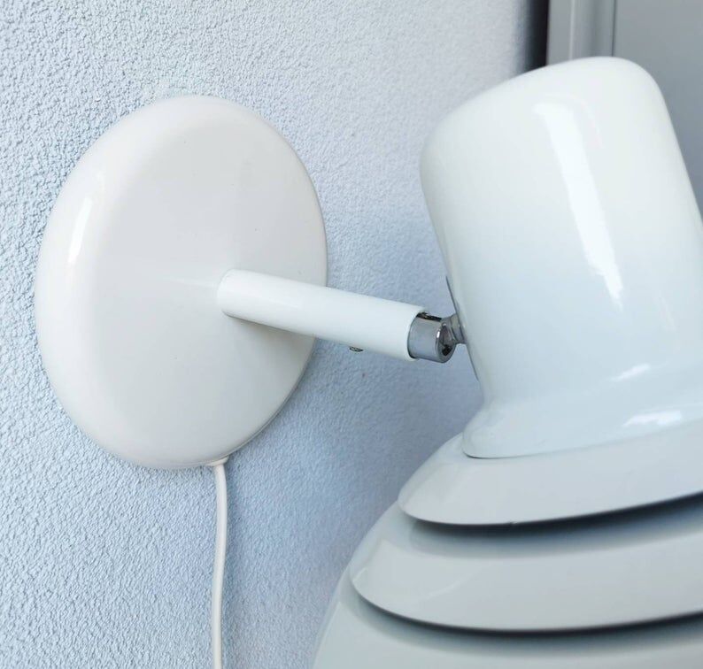 Vintage white metal applique, 1980s