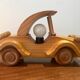 Wooden lamp from the 80